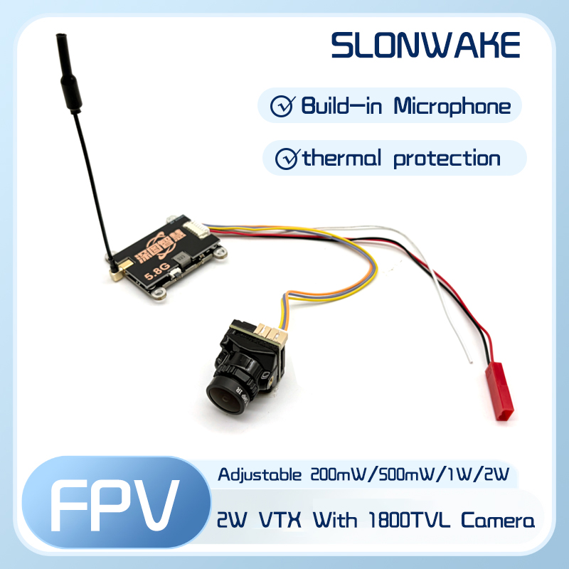 Fpv Drone Quadcopter - SLONWAKE 5.8G 56CH 2W 송신기 VTX(CMOS