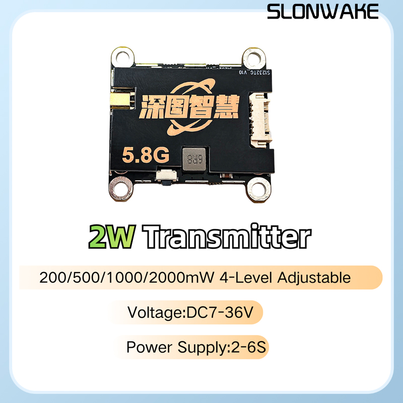 SLONWAKE 5.8G 56CH 2W 송신기 VTX( - Fpv Drone Quadcopter 리뷰 및 가격